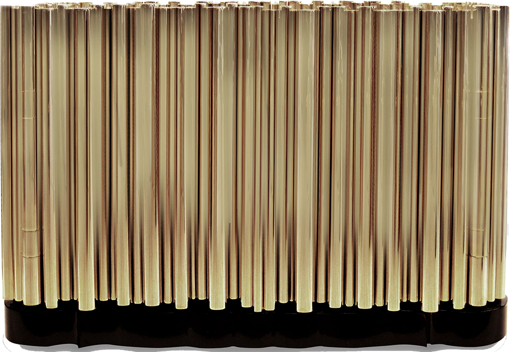 SYMPHONY Extravagant Embellished Gold Brass Nightstand with Base in Black Rosewood